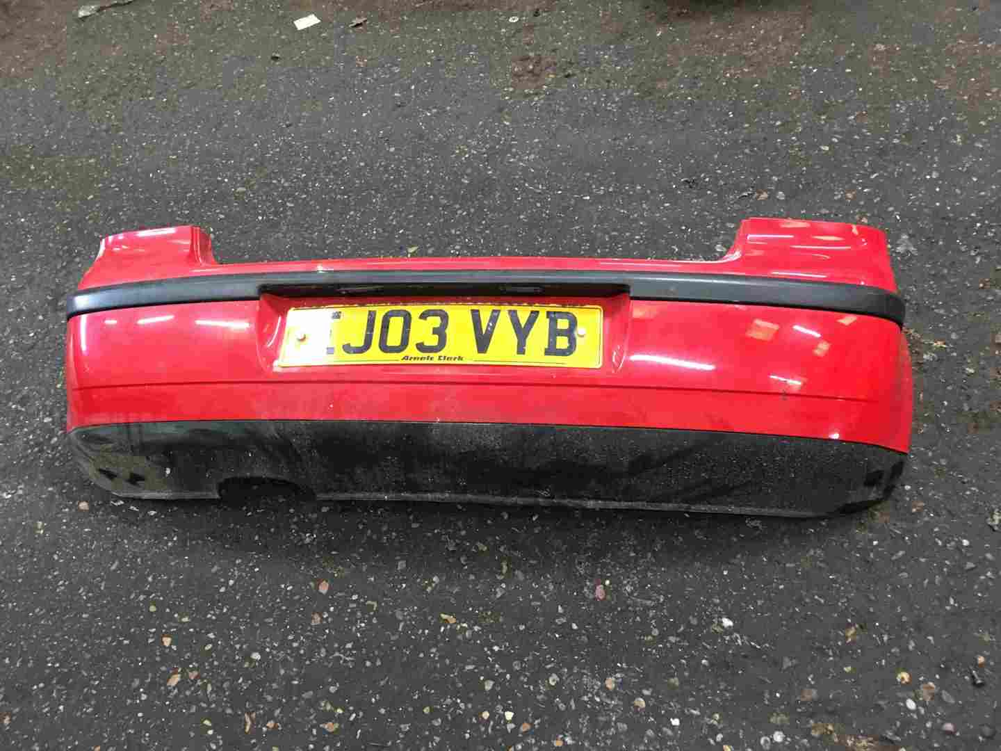 Volkswagen Polo 9N 2003-2006 Rear Bumper Red LP3G