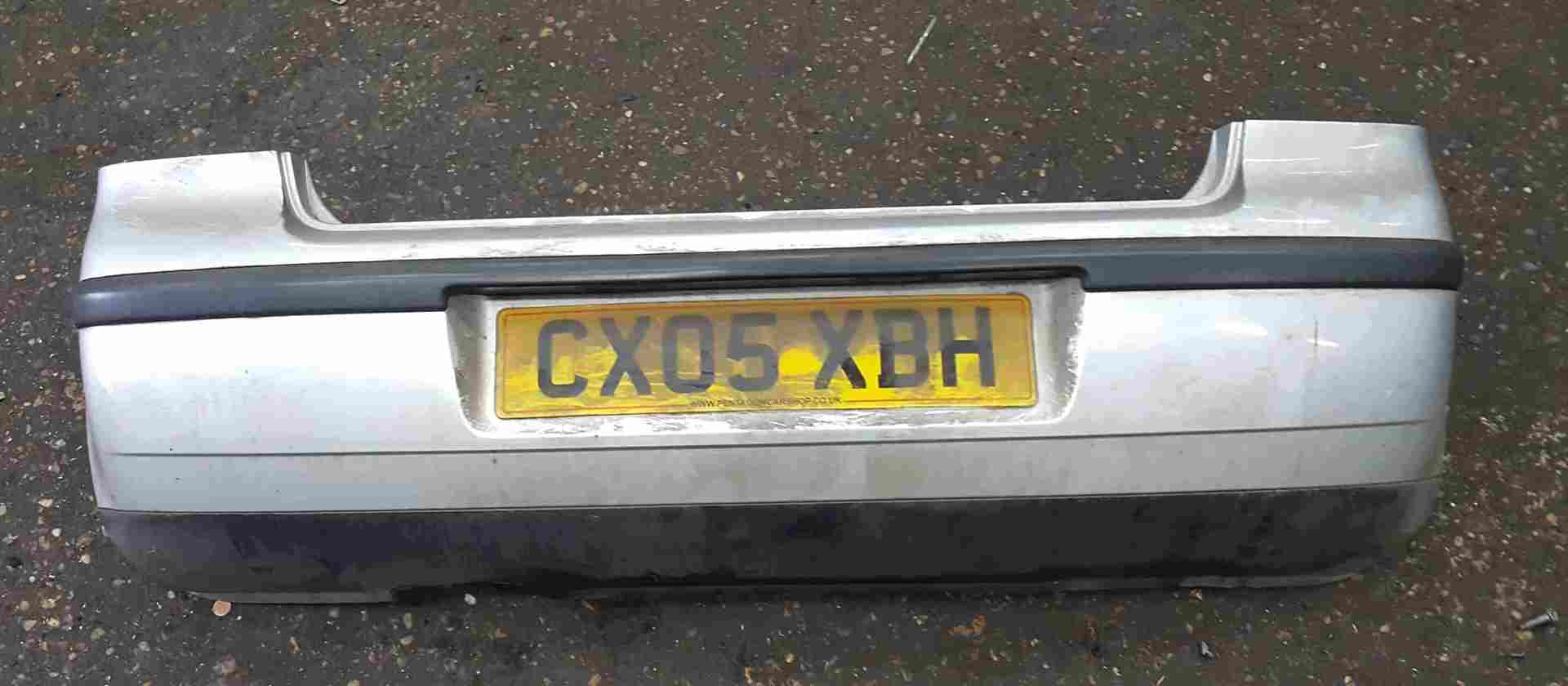 Volkswagen Polo 9N 2003-2006 Rear Bumper Silver LA7W