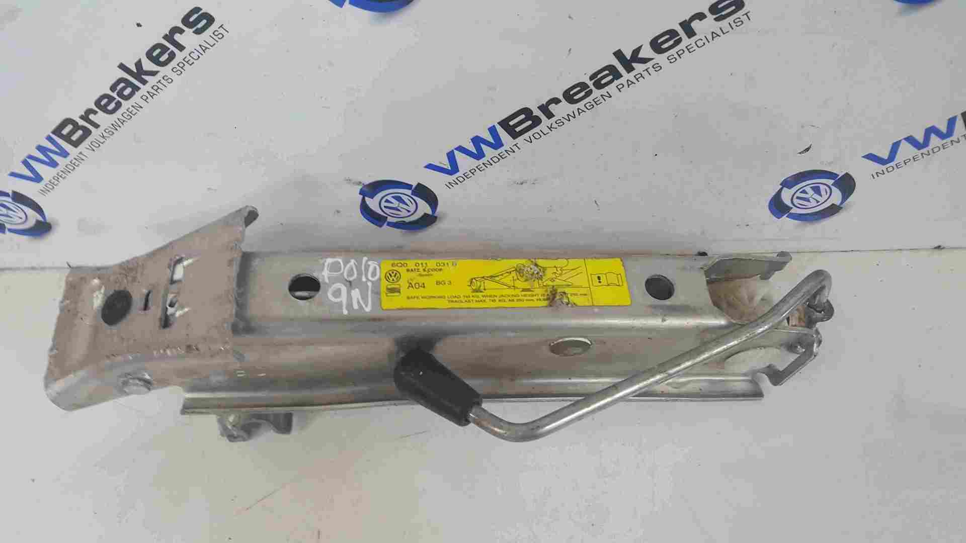 Volkswagen Polo 9N 2003-2006 Spare Wheel Jack 6Q0011031D