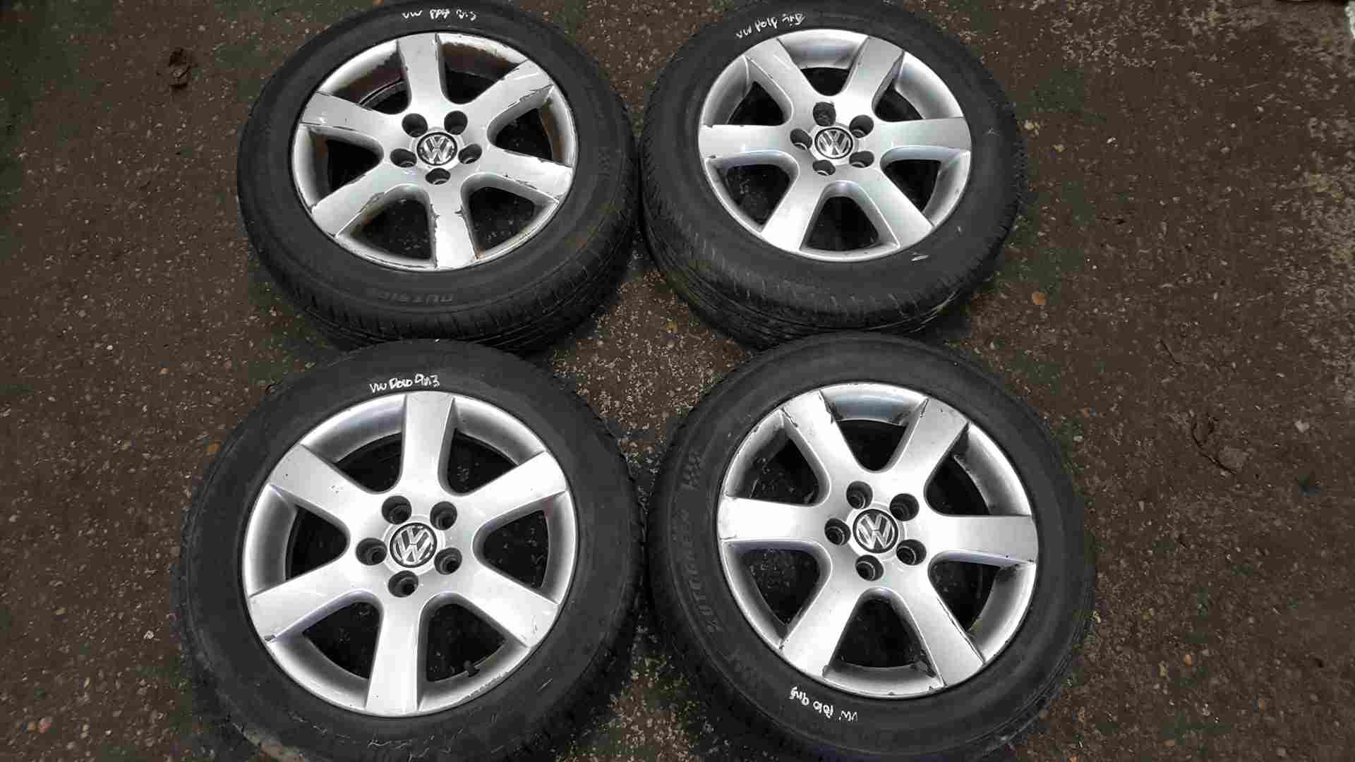 Volkswagen Polo 9N3 2005-2008 Borbet Alloy Wheels Set X4 15inch 6Q0601025R