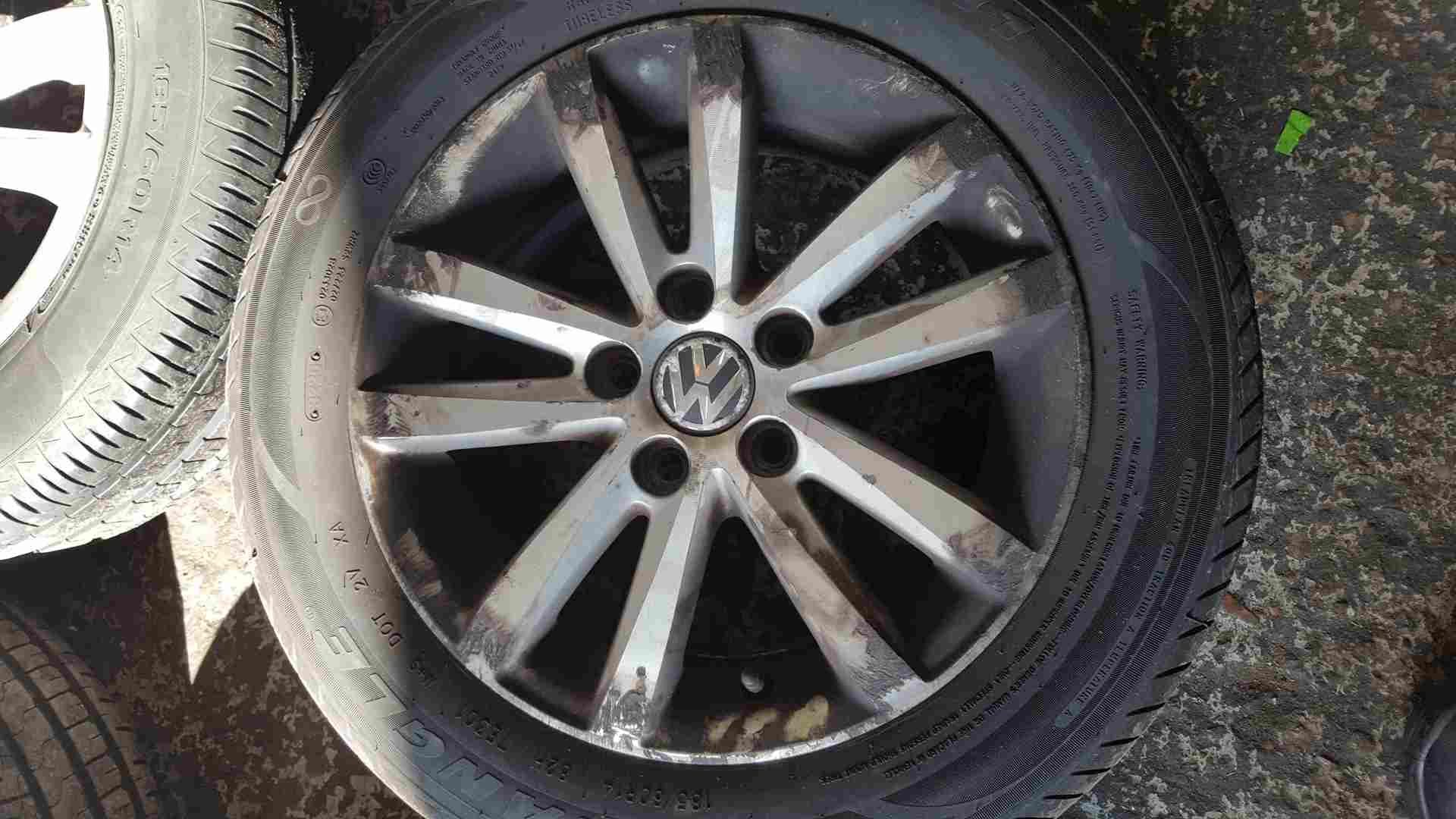 Volkswagen Polo 9N3 2006-2008 Alloy Wheels Set 14inch 6Q0601025AB