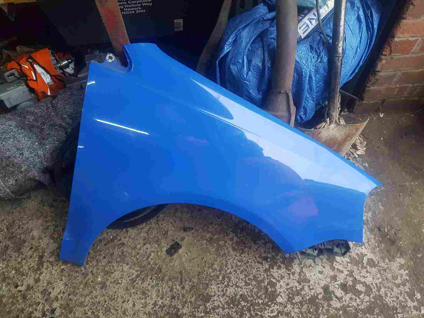 Volkswagen Polo 9N3 2006-2008 Drivers OS Wing Blue LA5F