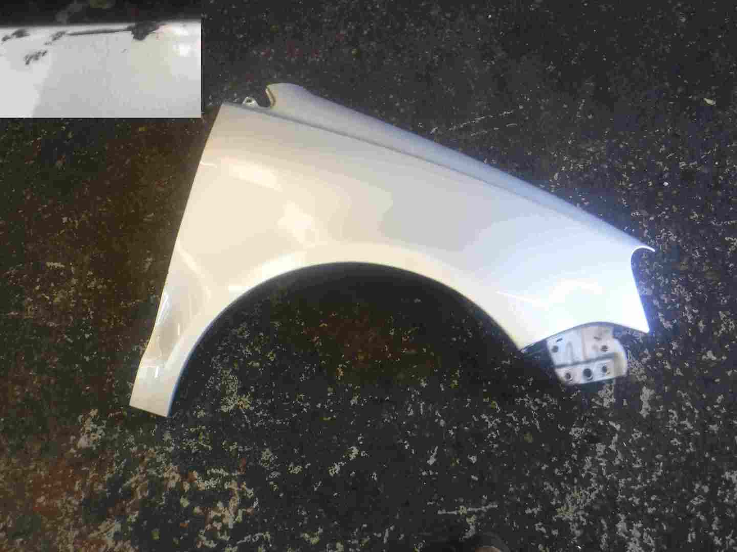 Volkswagen Polo 9N3 2006-2008 Drivers OS Wing LA7W Silver