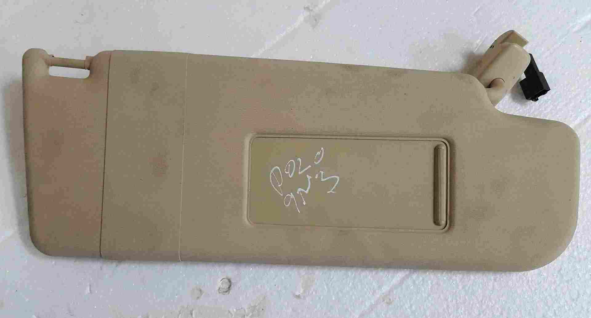 Volkswagen Polo 9N3 2006-2008 Drivers OSF Front Sunvisor BEIGE