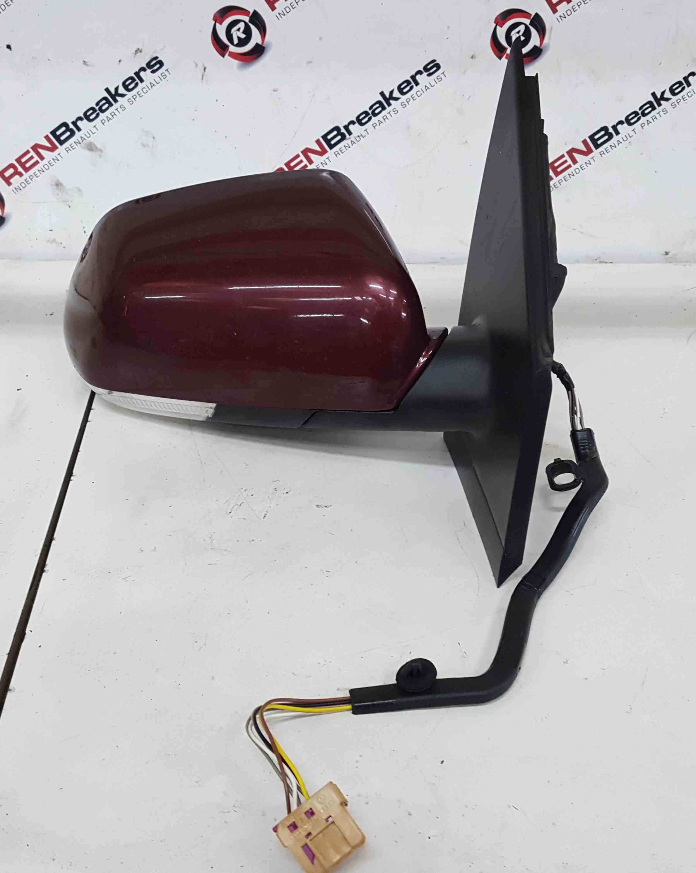 Volkswagen Polo 9N3 2006-2008 Drivers Os Wing Mirror Rosewood Lc3r