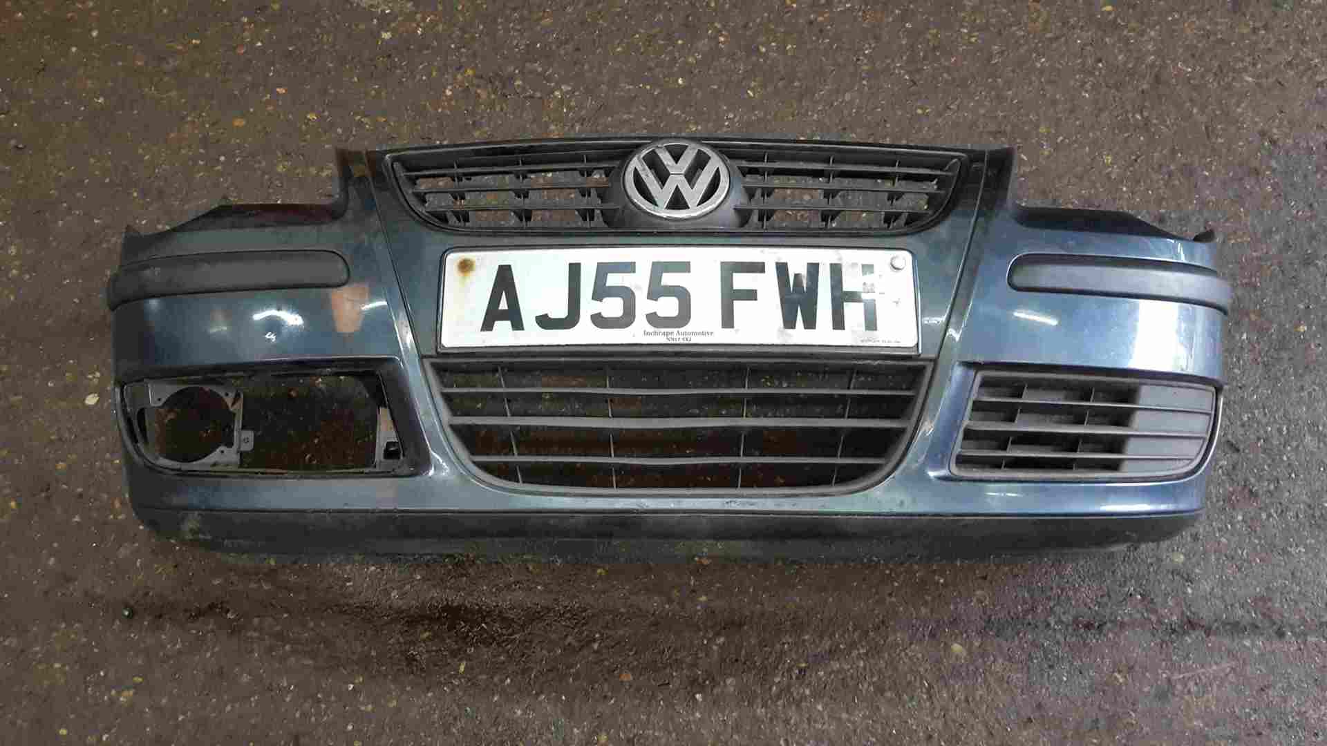 Volkswagen Polo 9N3 2006-2008 Front Bumper Blue Grey LC7V