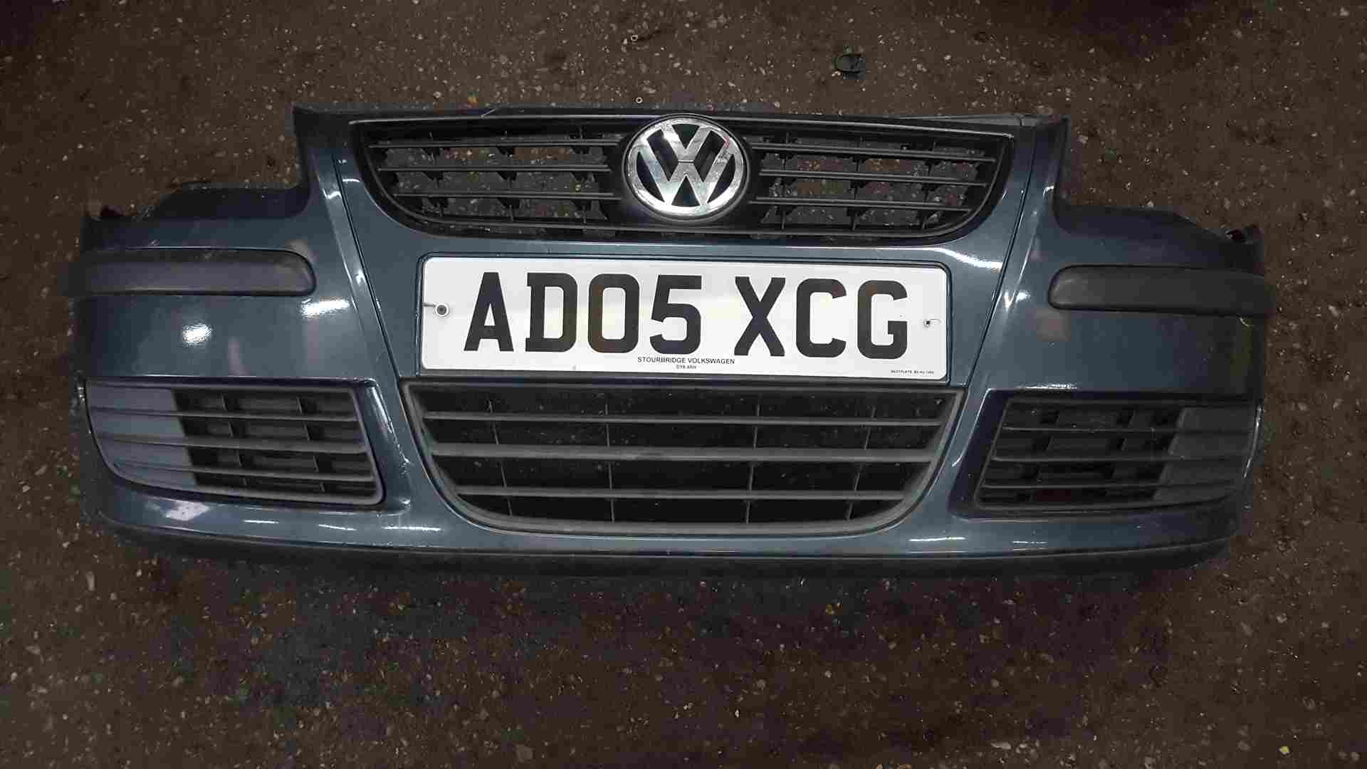 Volkswagen Polo 9N3 2006-2008 Front Bumper Grey Blue Lc7v 