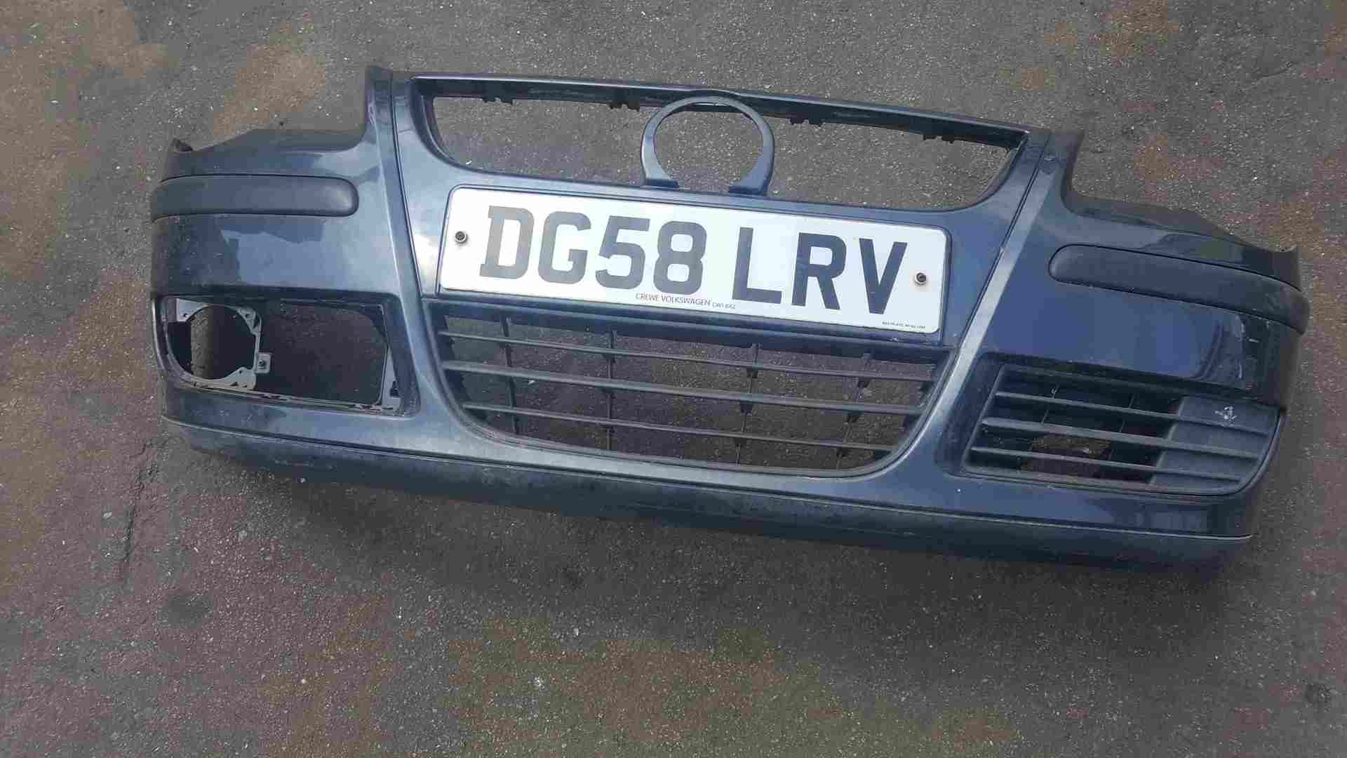 Volkswagen Polo 9N3 2006-2008 Front Bumper Grey LC7V