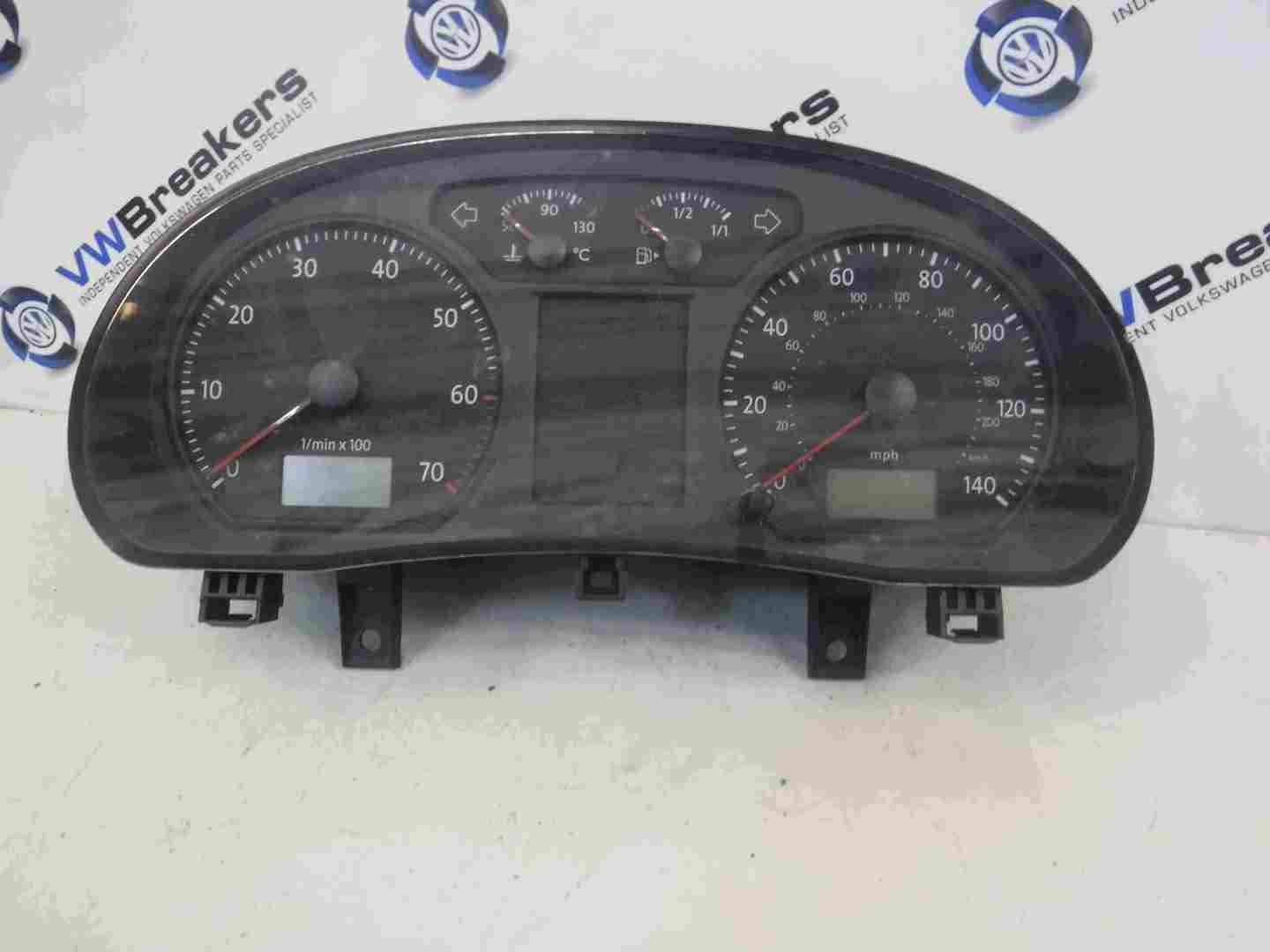 Volkswagen Polo 9N3 2006-2008 Instrument Panel Dials Gauges Clocks 131K