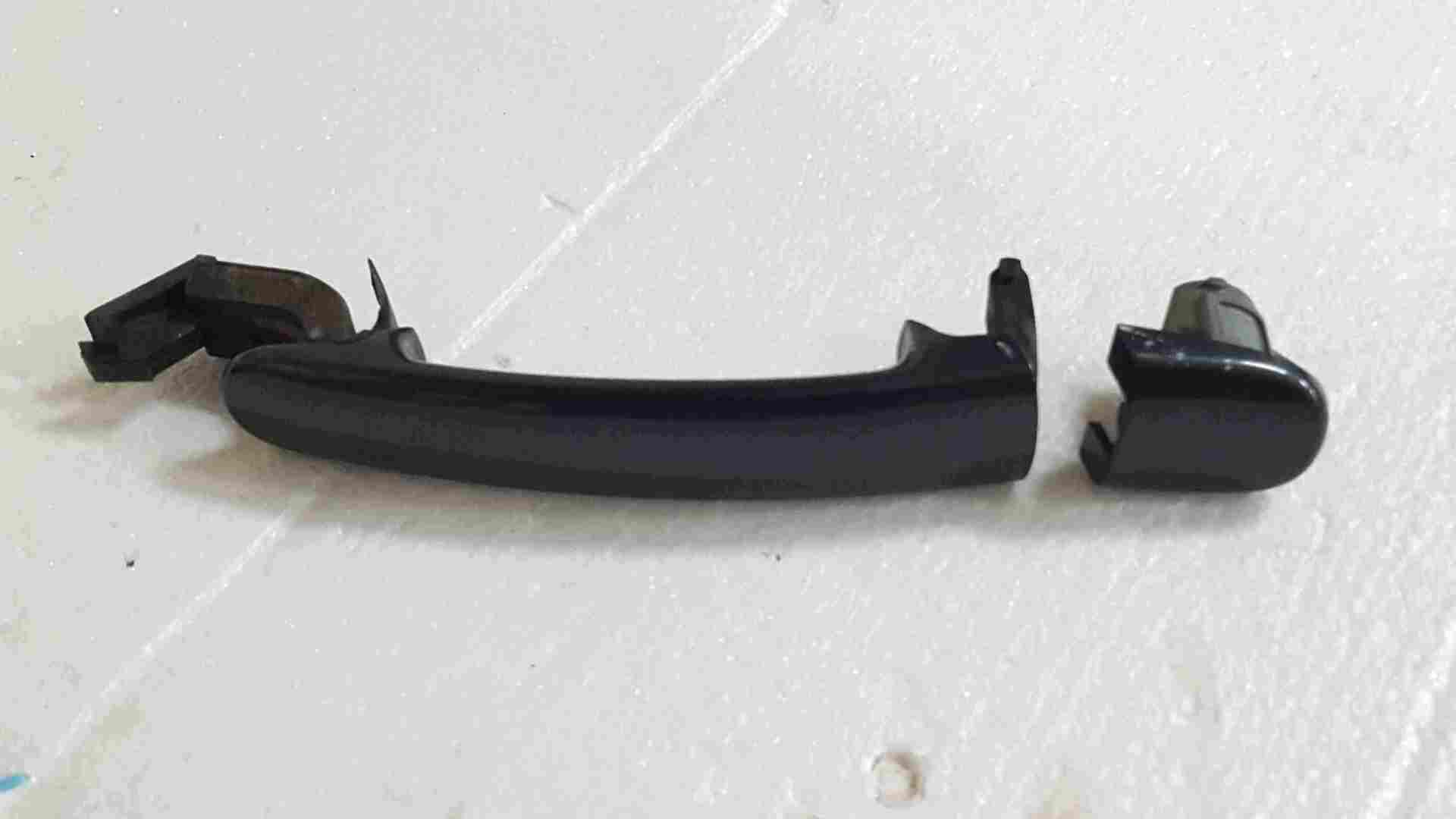 Volkswagen Polo 9N3 2006-2008 Passenger NSF Front Exterior Door Handle Grey LC7V