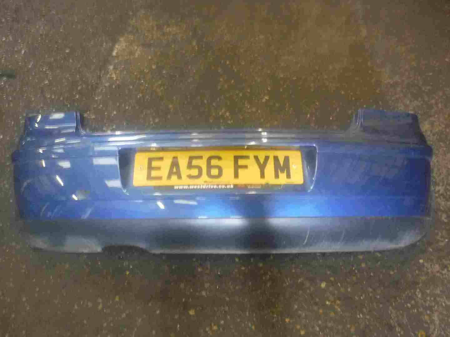 Volkswagen Polo 9N3 2006-2008 Rear Bumper Blue LA5K