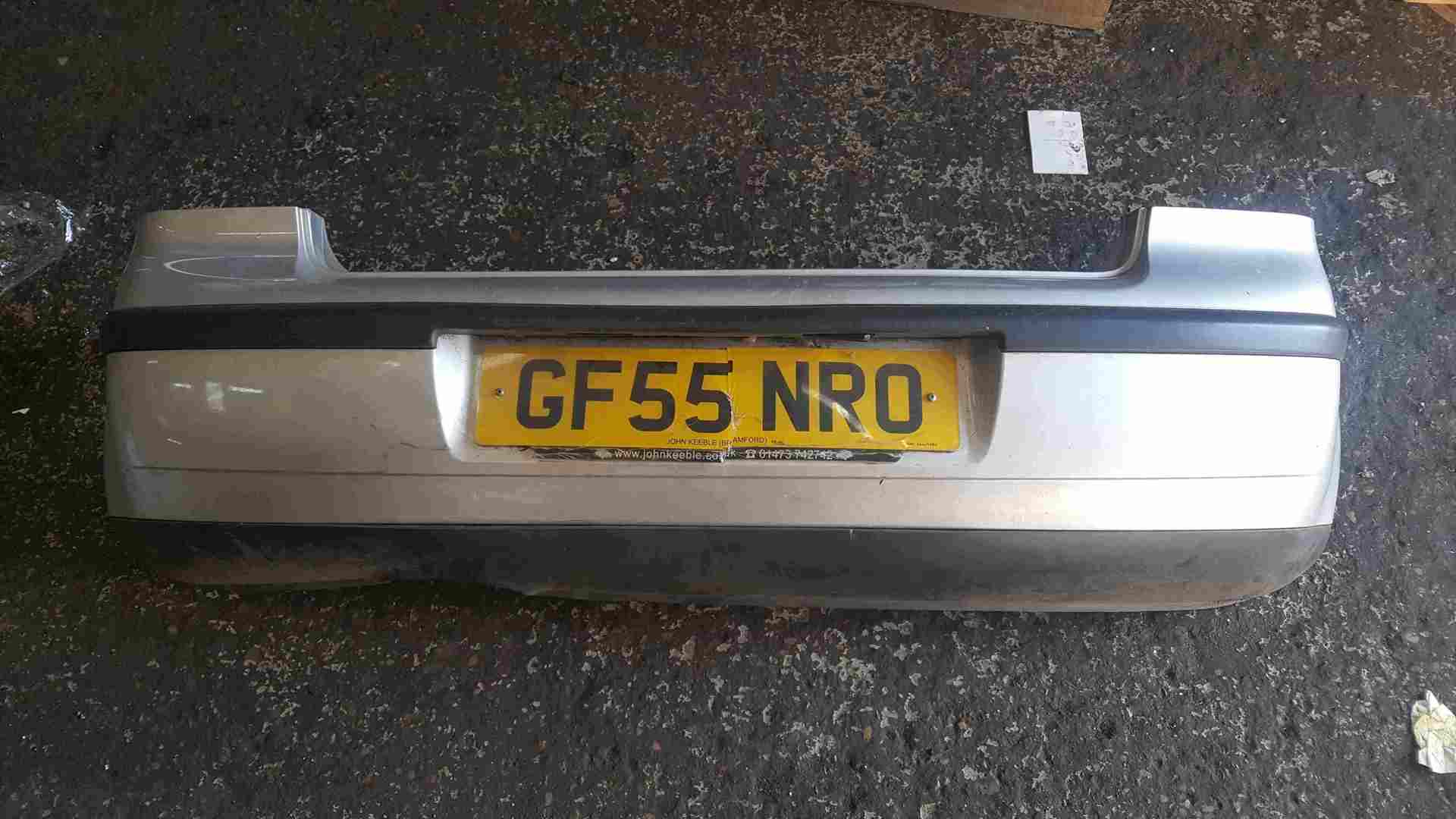 Volkswagen Polo 9N3 2006-2008 Rear Bumper Silver LA7W
