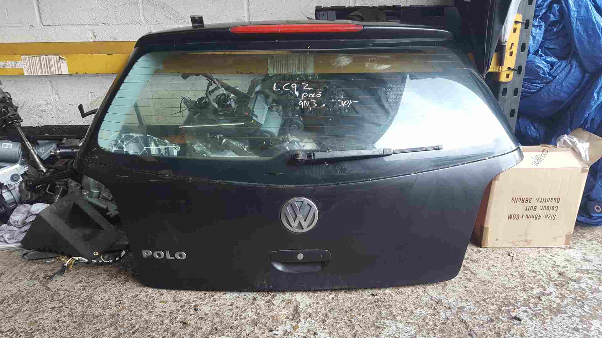Volkswagen Polo 9N3 2006-2008 Rear Tailgate Boot 3Dr  Black Lc9z