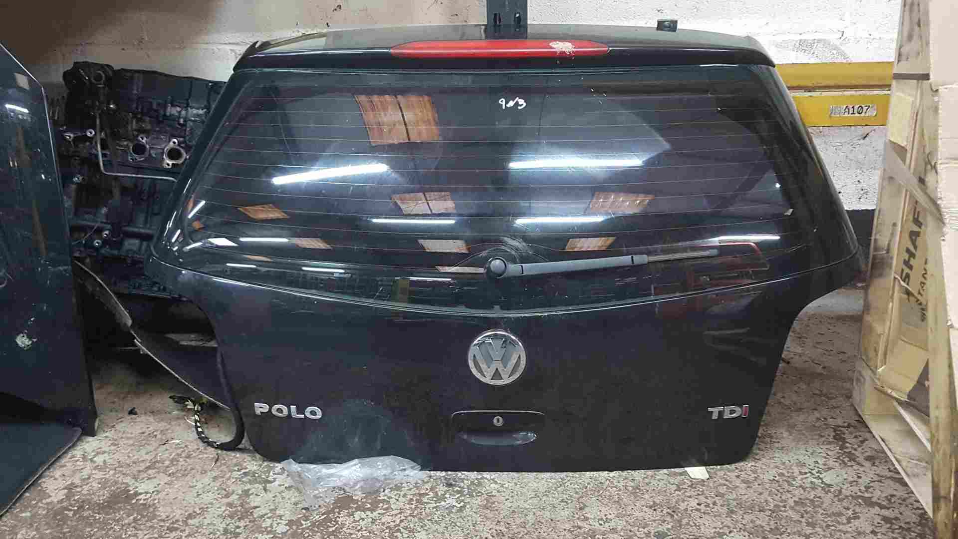 Volkswagen Polo 9N3 2006-2008 Rear Tailgate Boot Black LC9Z Tinted Window