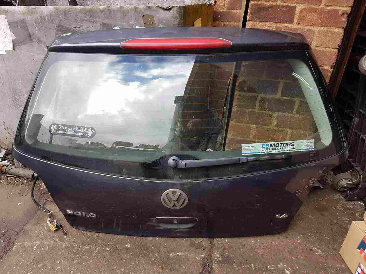 Volkswagen Polo 9N3 2006-2008 Rear Tailgate Boot Grey Blue Lc7v