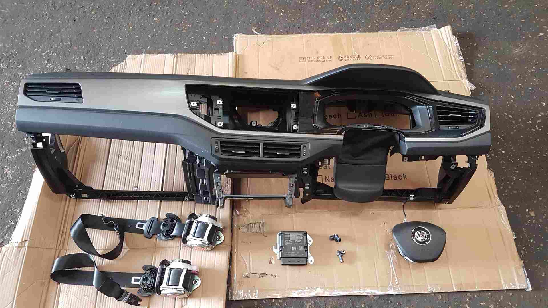 Volkswagen Polo MK6 2017-2023 Dashboard Airbag KIT Module + Seat Belts 5 Door