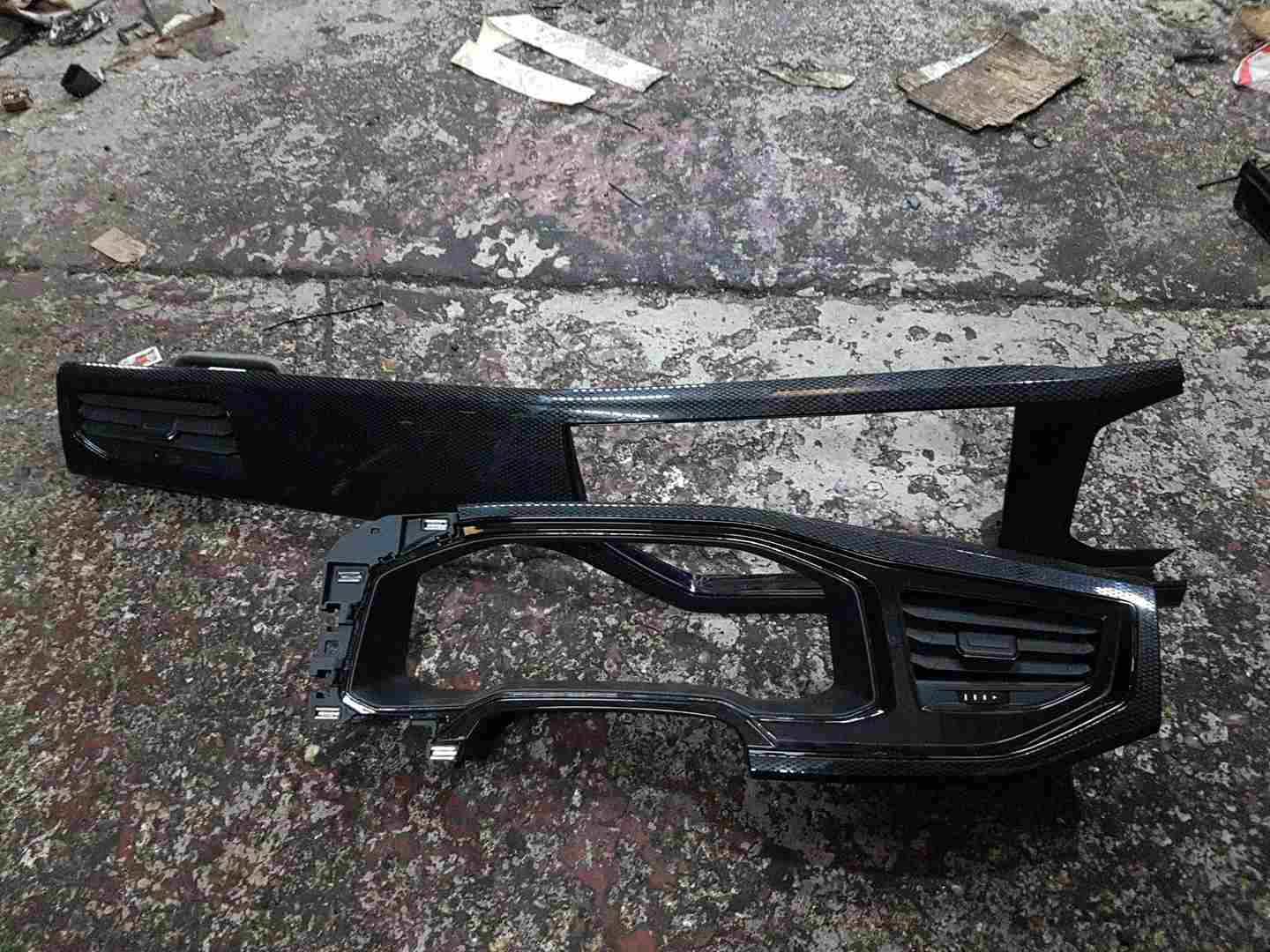 Volkswagen Polo MK6 2017-2023 Dashboard Trims Carbon Effect Surround 2G2858416