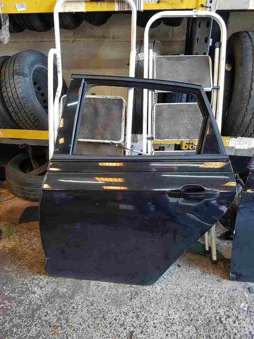 Volkswagen Polo MK6 2017-2023 Passenger NSR Rear Door Black Lc9x