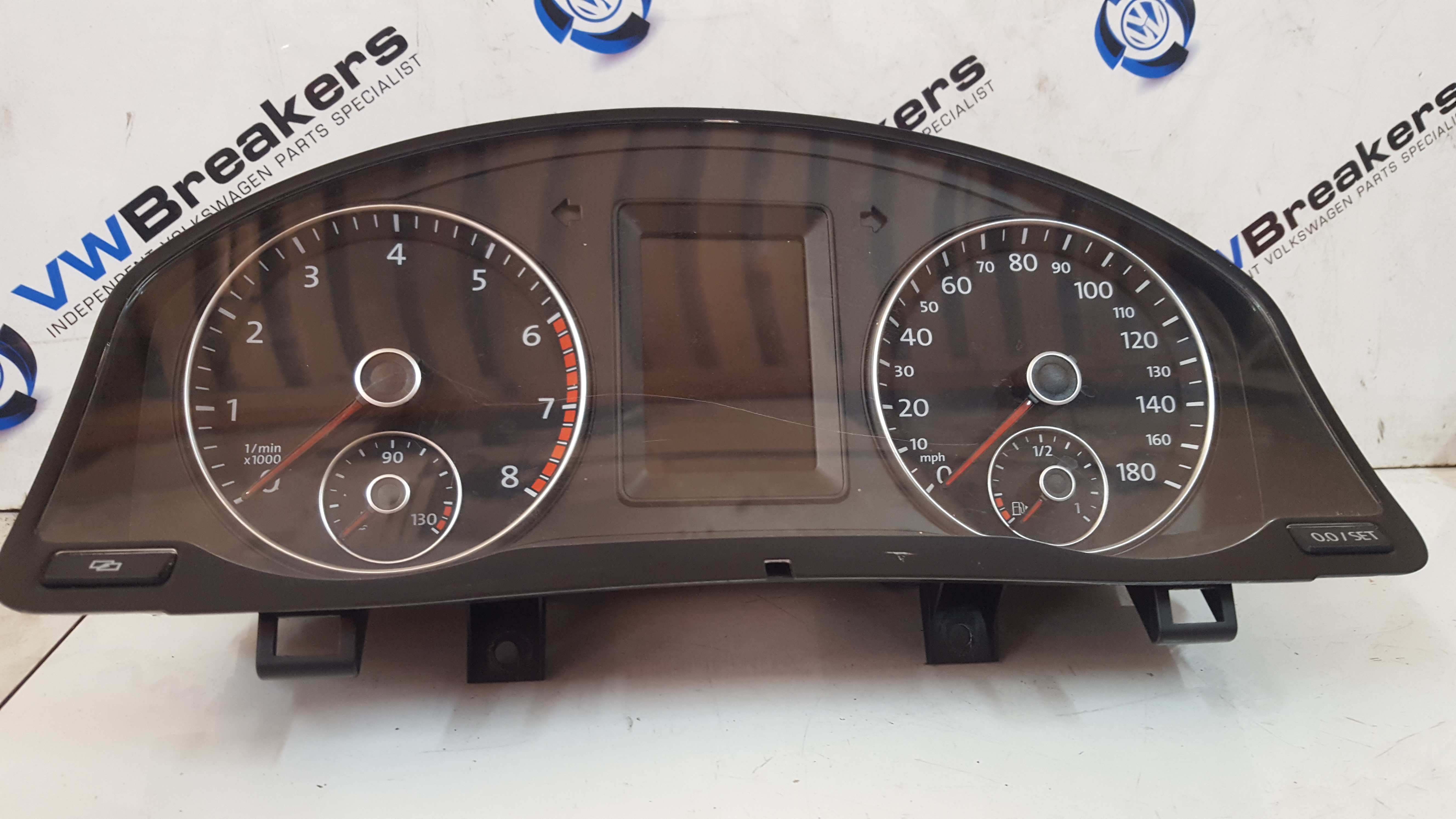 Volkswagen Scirocco 2008-2014 Instrument Panel Clocks Dials Cluster  3C8035195