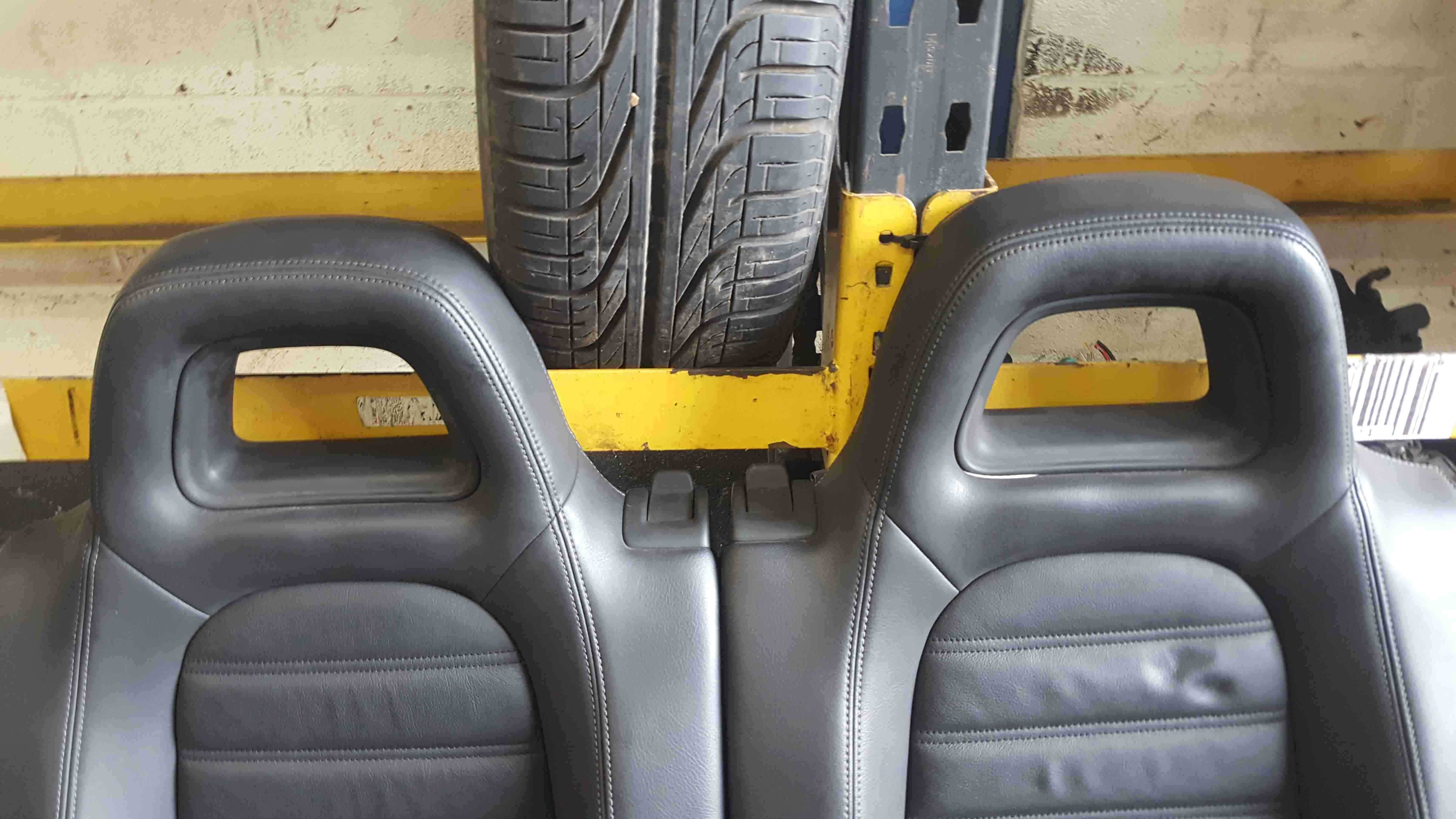 Volkswagen Scirocco 2008-2014 Rear Bench Seat Leather Black