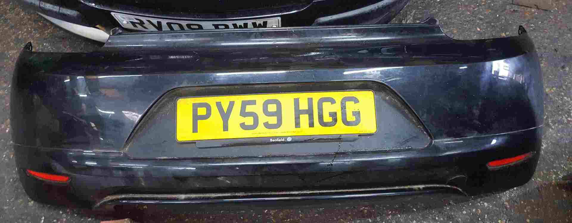 Volkswagen Scirocco 2008-2014 Rear Bumper Black LC9Z
