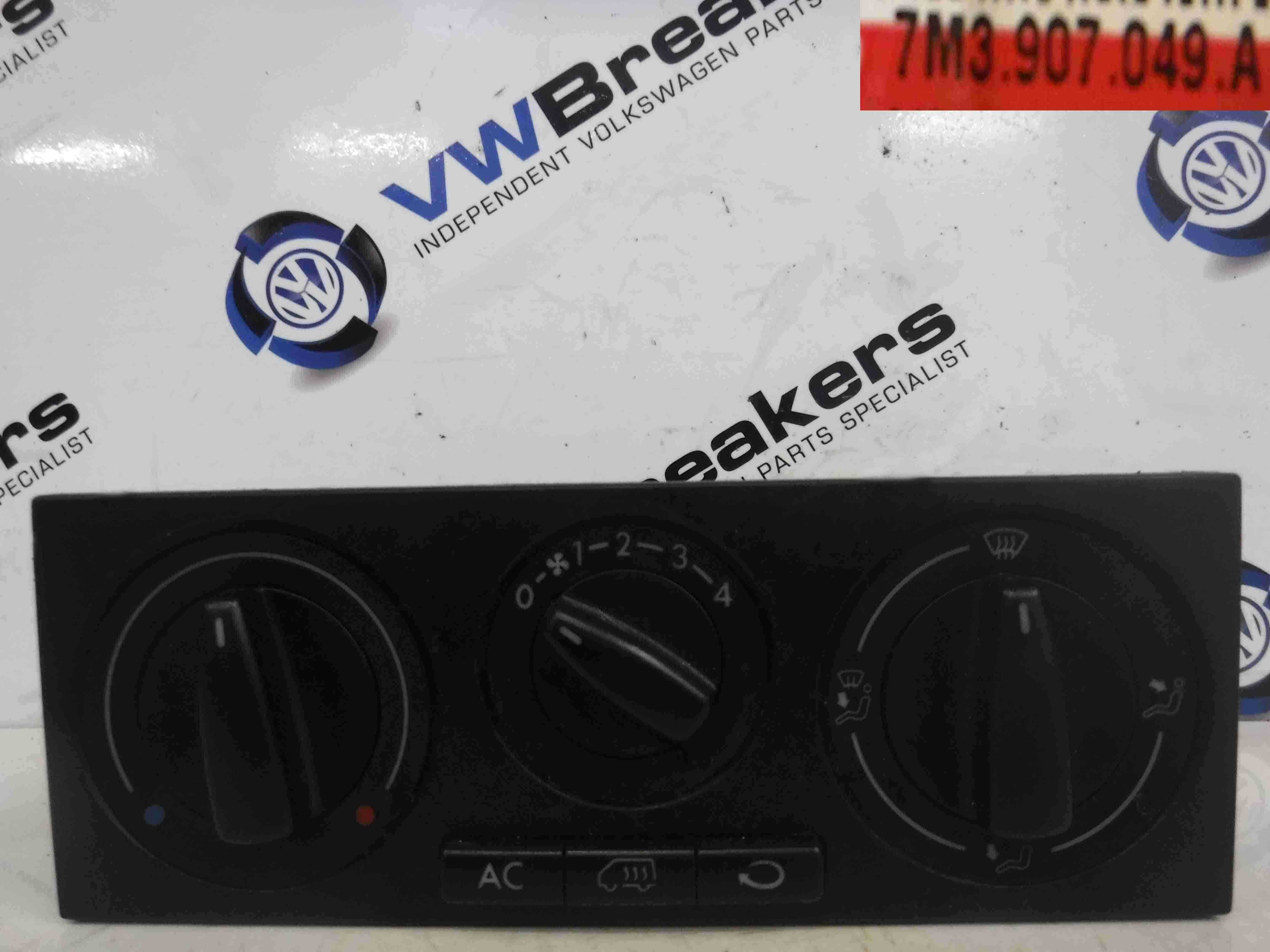 Volkswagen Sharan 2000-2004 Heater Controls Fan Adjuster Aircon 7M3907049A
