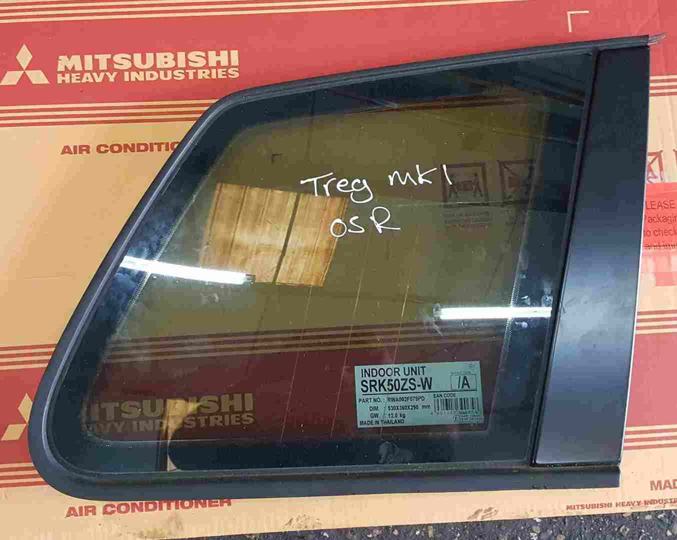 Volkswagen Touareg 2002-2006 Drivers OSR Rear Boot Glass Window