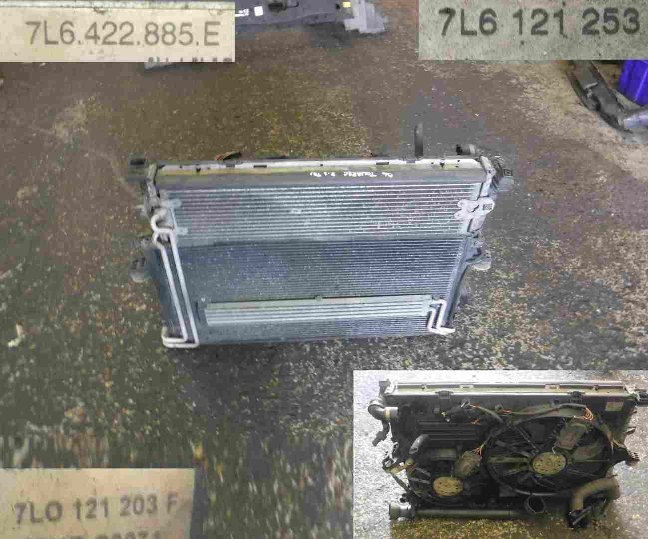 Volkswagen Touareg 2002-2007 2.5 TDi Radiator + Cooling Fan Rad Pack 7L6422885E