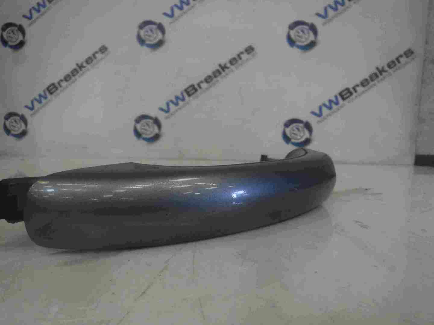 Volkswagen Touareg 2002-2007 Drivers OSR Rear Exterior Door Handle Grey LD7Z