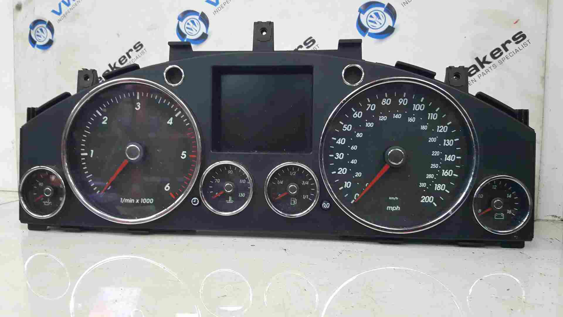 Volkswagen Touareg 2002-2007 Instrument Panel Clocks Dials Cluster Automatic