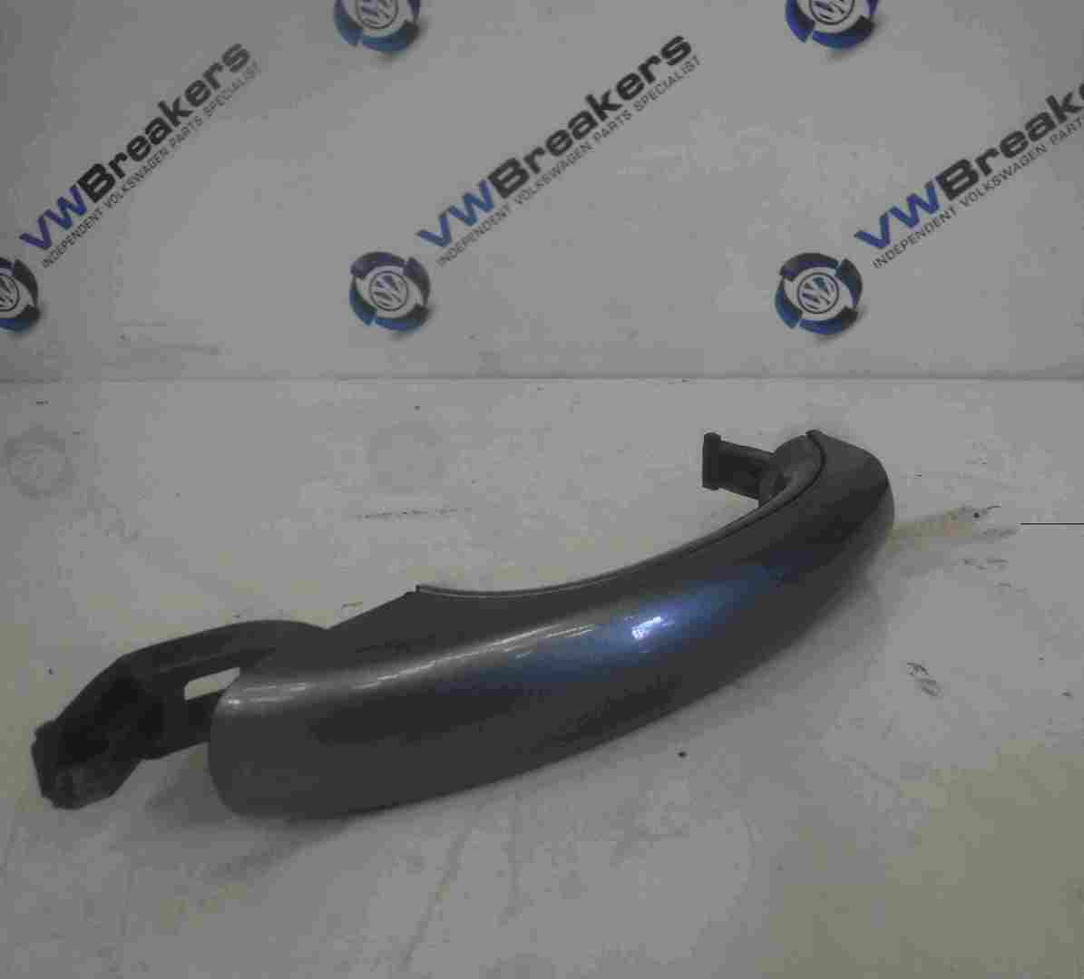Volkswagen Touareg 2002-2007 Passenger NSR Rear Exterior Door Handle Grey LD7Z