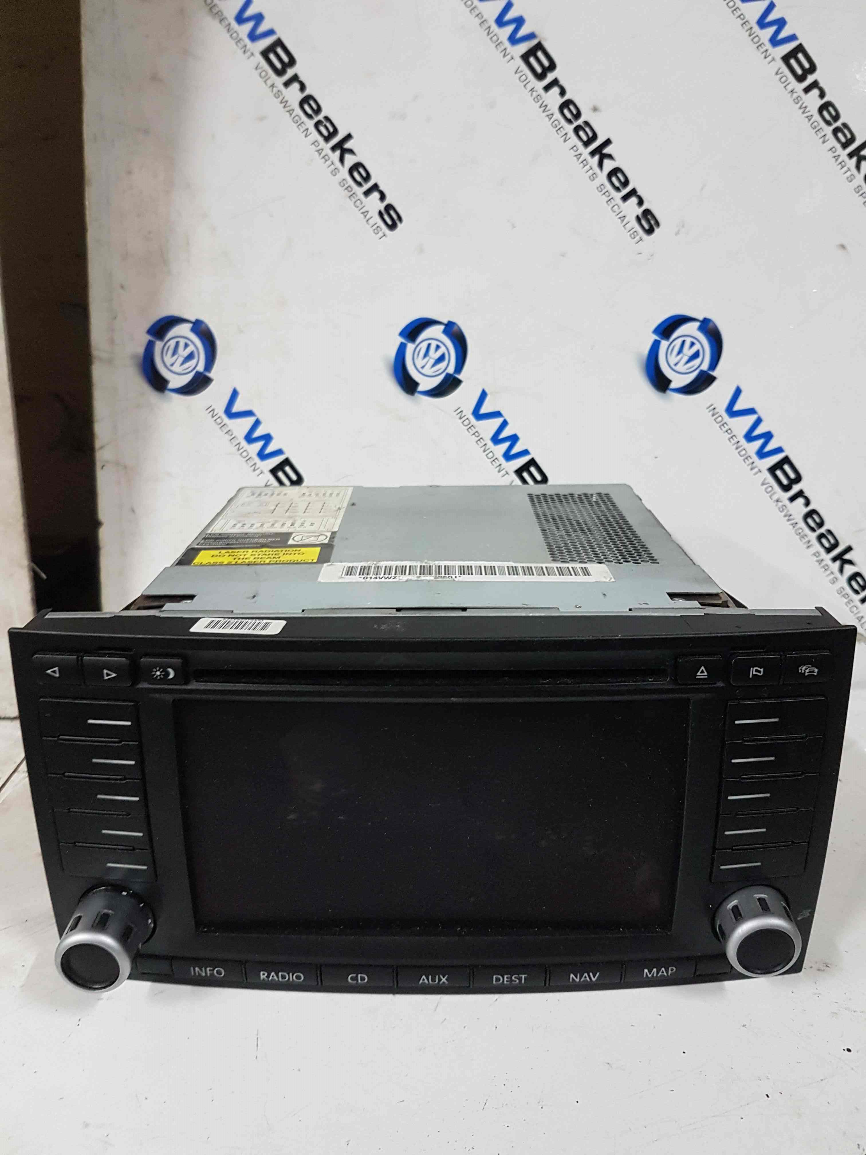 Volkswagen Touareg 2002-2007 SAT Nav Cd Player Radio Display Unit 7L6035191r