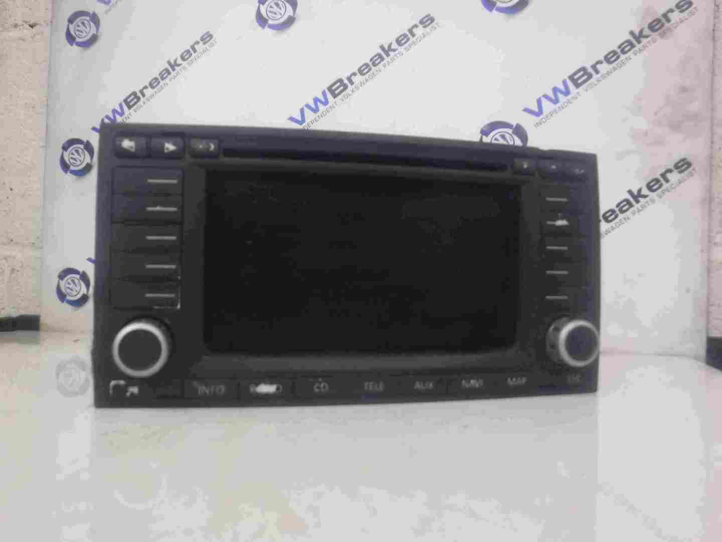 Volkswagen Touareg 2002-2007 Sat Nav Cd Player Radio Display Unit 7L6035191C
