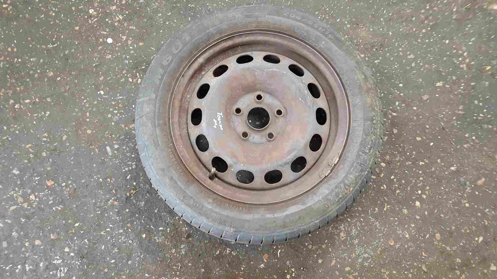 Volkswagen Touran 2002-2006 Steel Wheel Rim + Tyre 205 55 16 5mm Tread
