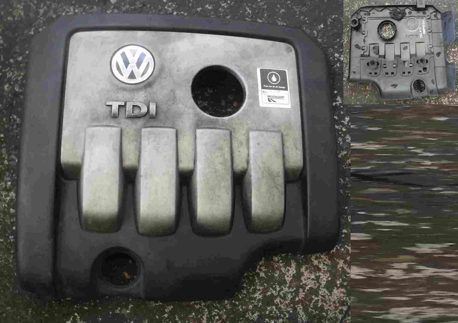 Volkswagen Touran 2003-2006 2.0 tDi Engine Cover Plastic 03G103925B
