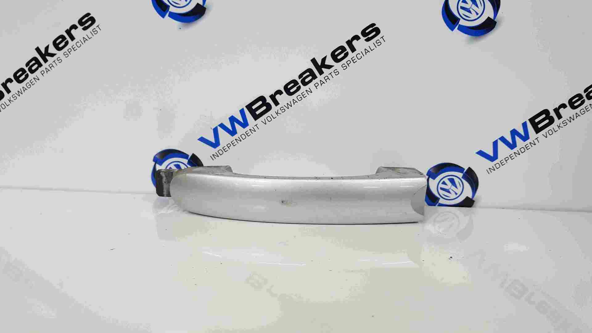 Volkswagen Touran 2003-2006 Drivers OSF Front Exterior Door Handle Silver LA7W