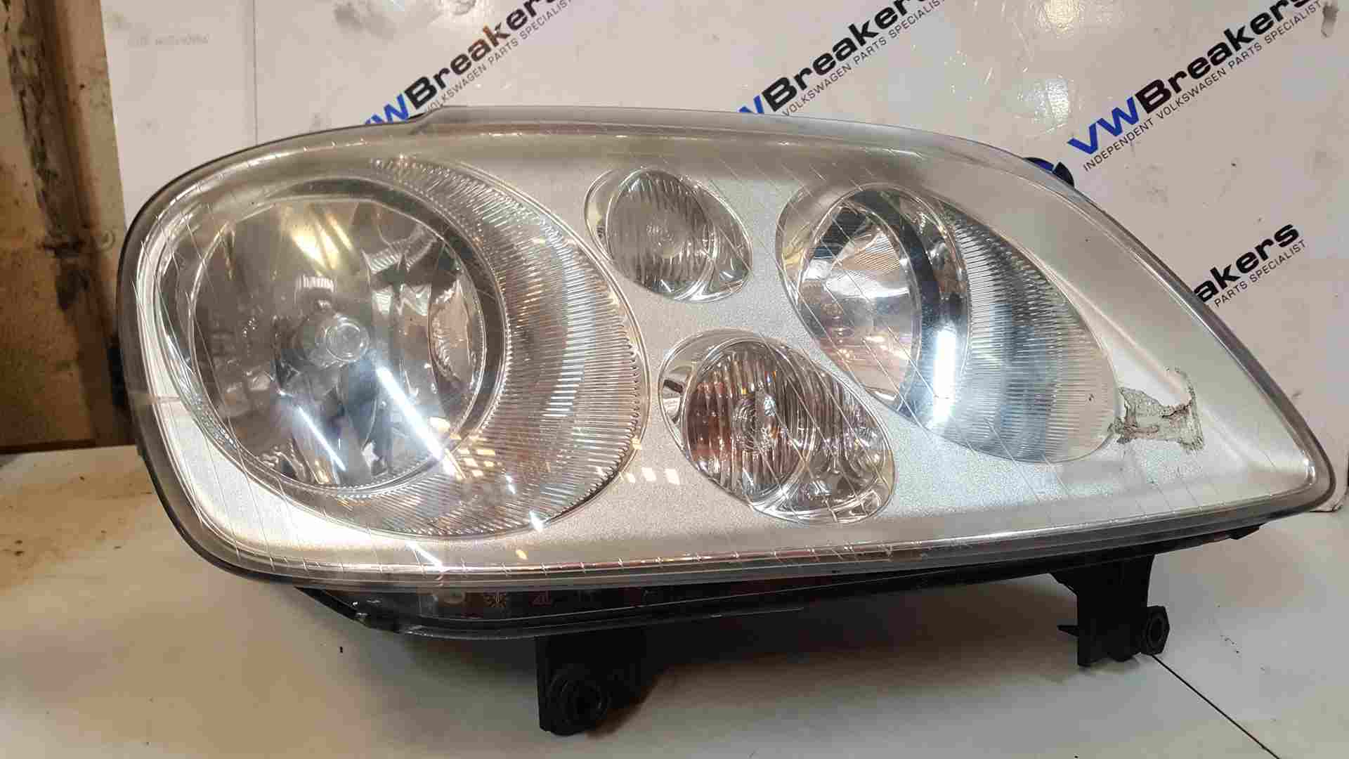 Volkswagen Touran 2003-2006 Drivers OSF Front Headlight 1T0941006e marks