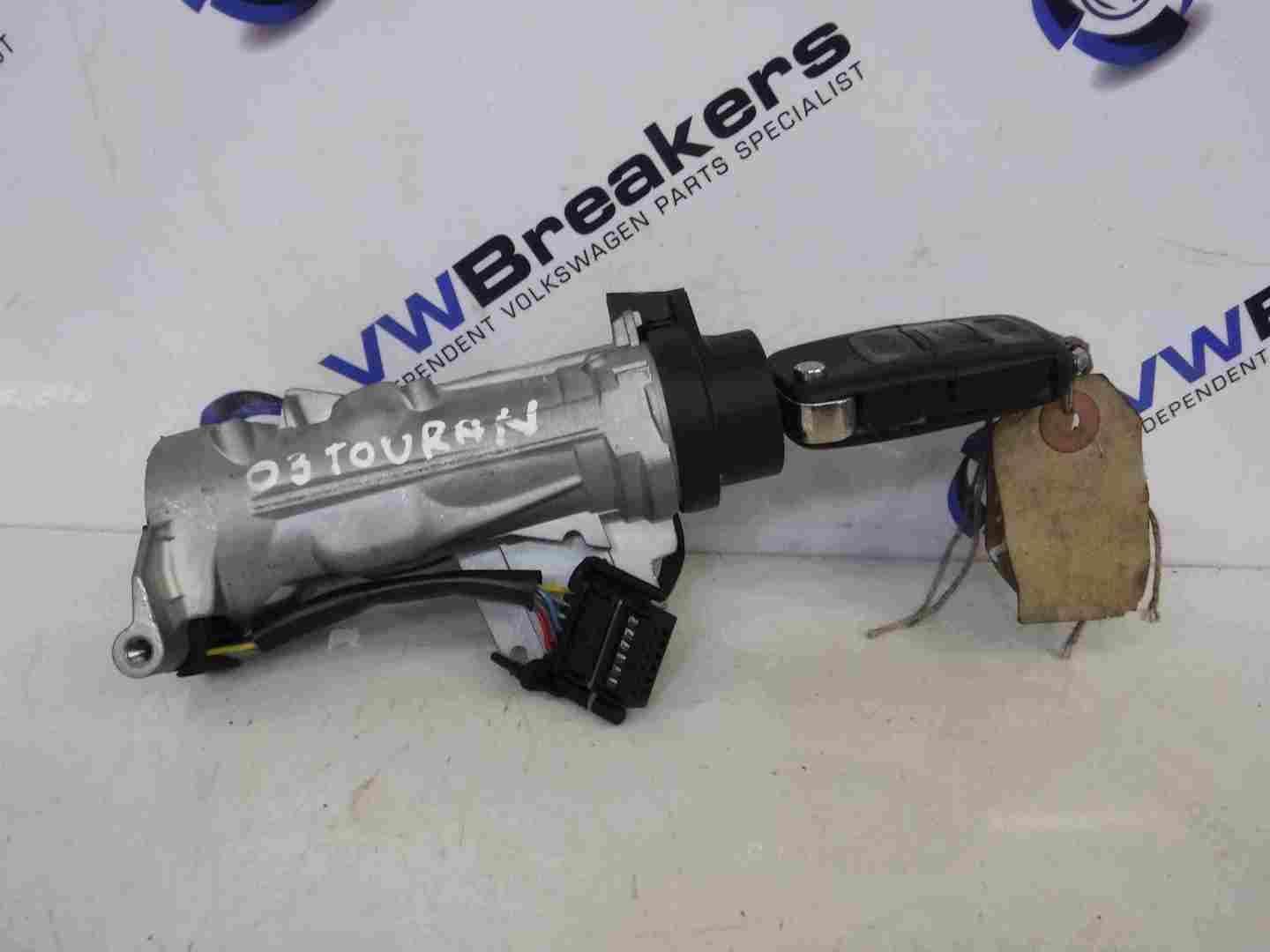 Volkswagen Touran 2003-2006 Ignition Barrel+ 2 KEYS 1K0905851B 