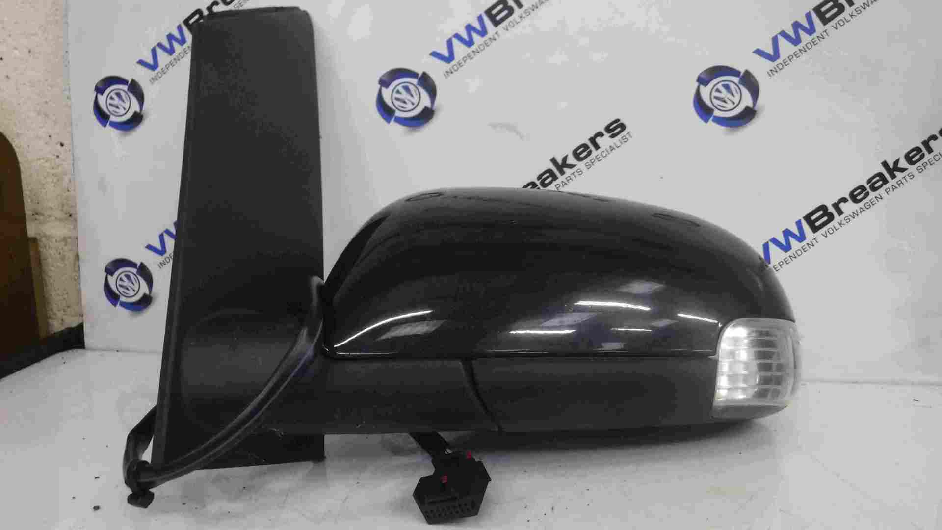 Volkswagen Touran 2003-2006 Passenger NS Wing Mirror Black LC9Z