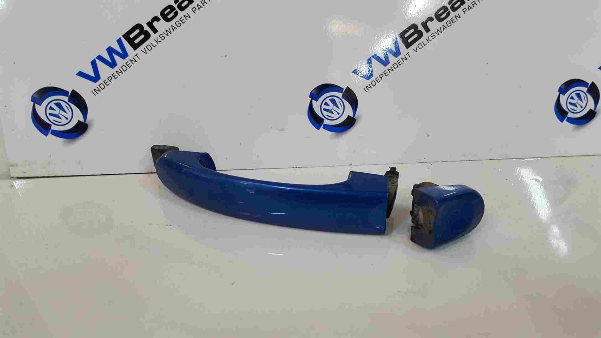 Volkswagen Touran 2003-2006 Passenger NSF Front Door Handle Blue LA5X