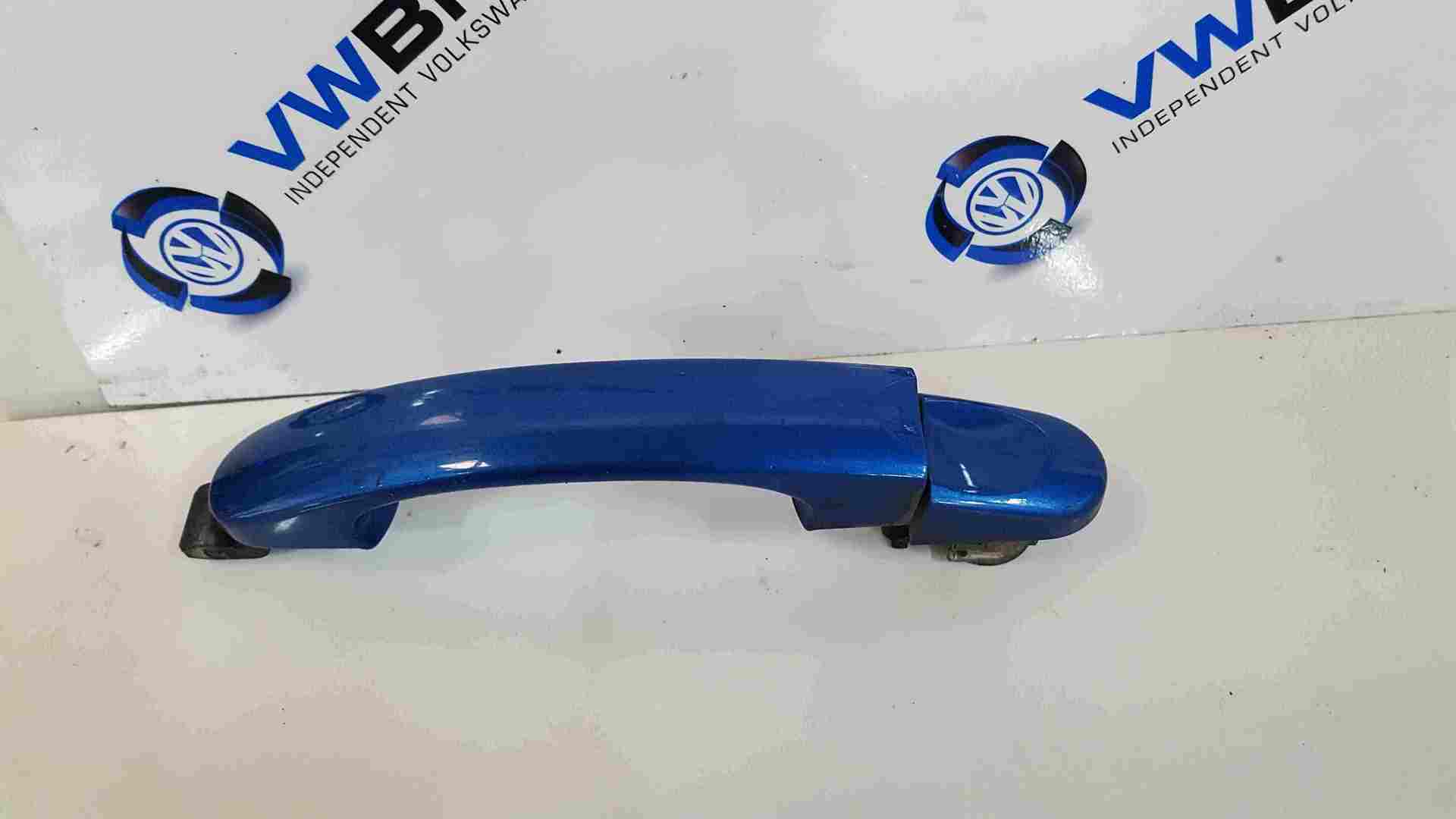 Volkswagen Touran 2003-2006 Passenger NSR Rear Door Handle Blue LA5X
