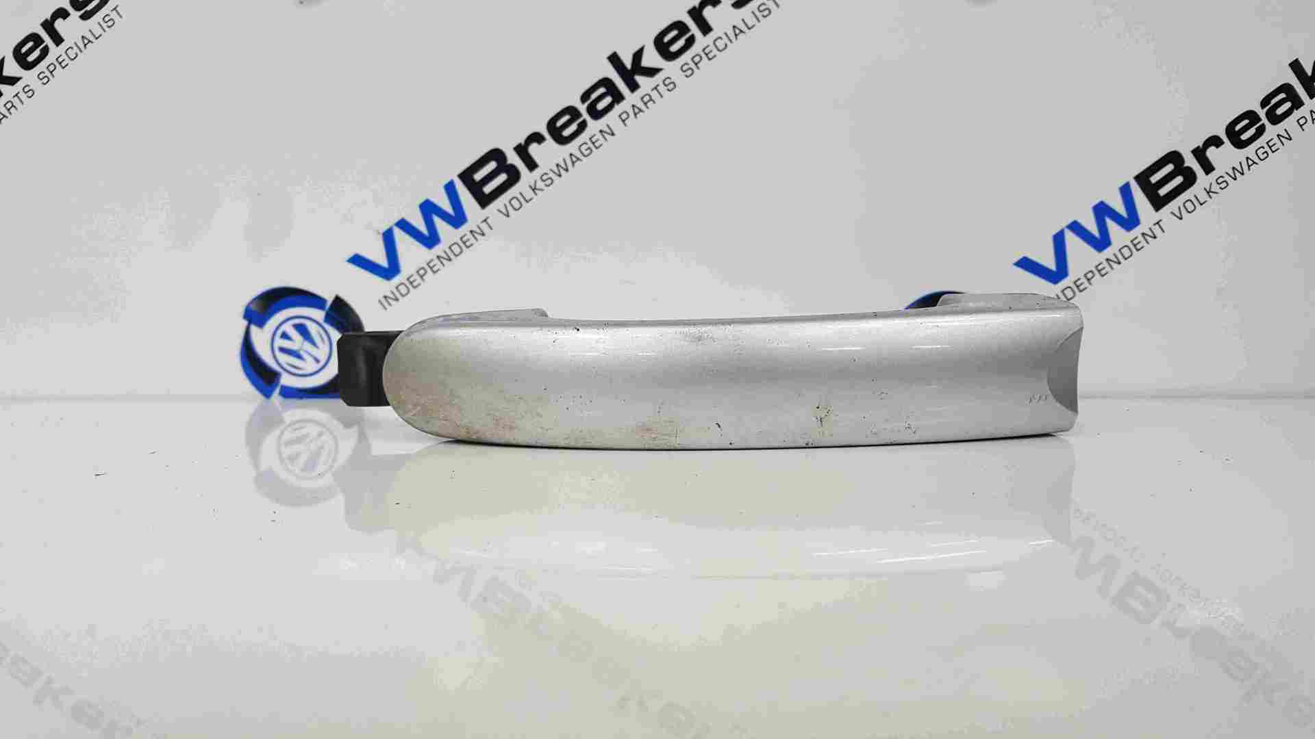 Volkswagen Touran 2003-2006 Passenger NSR Rear Exterior Handle Silver LA7W