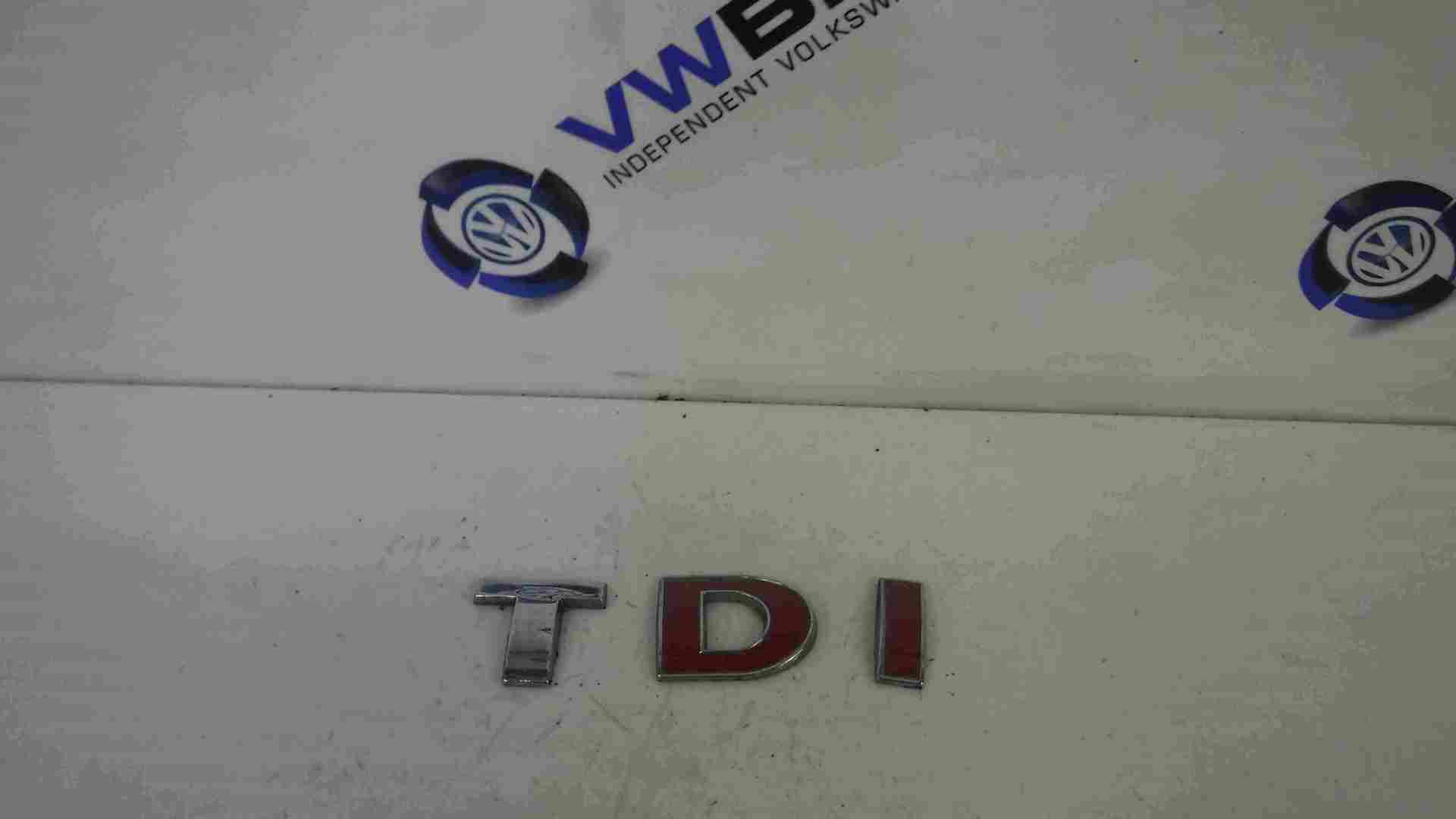 Volkswagen Touran 2003-2006 TDI Rear Boot Letters Emblem