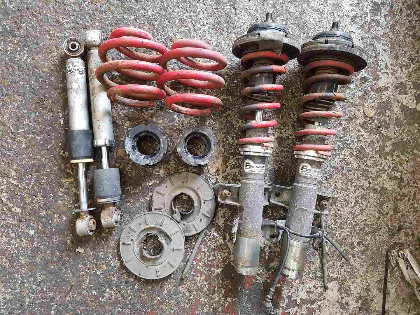 Volkswagen Transporter T5 2003-2009 1.9 Coil Over Lowering Spring Suspension kit