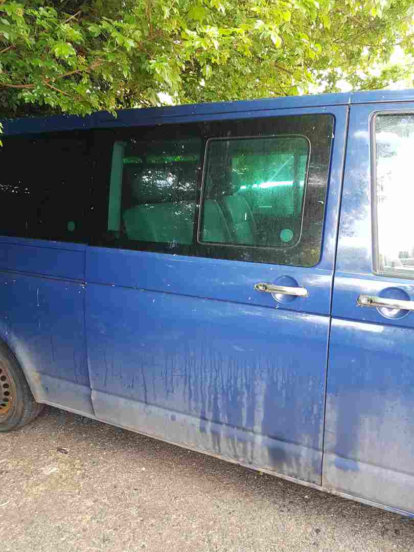 Volkswagen Transporter T5 2003-2009 Drivers Os Sliding Door Ll5m Blue