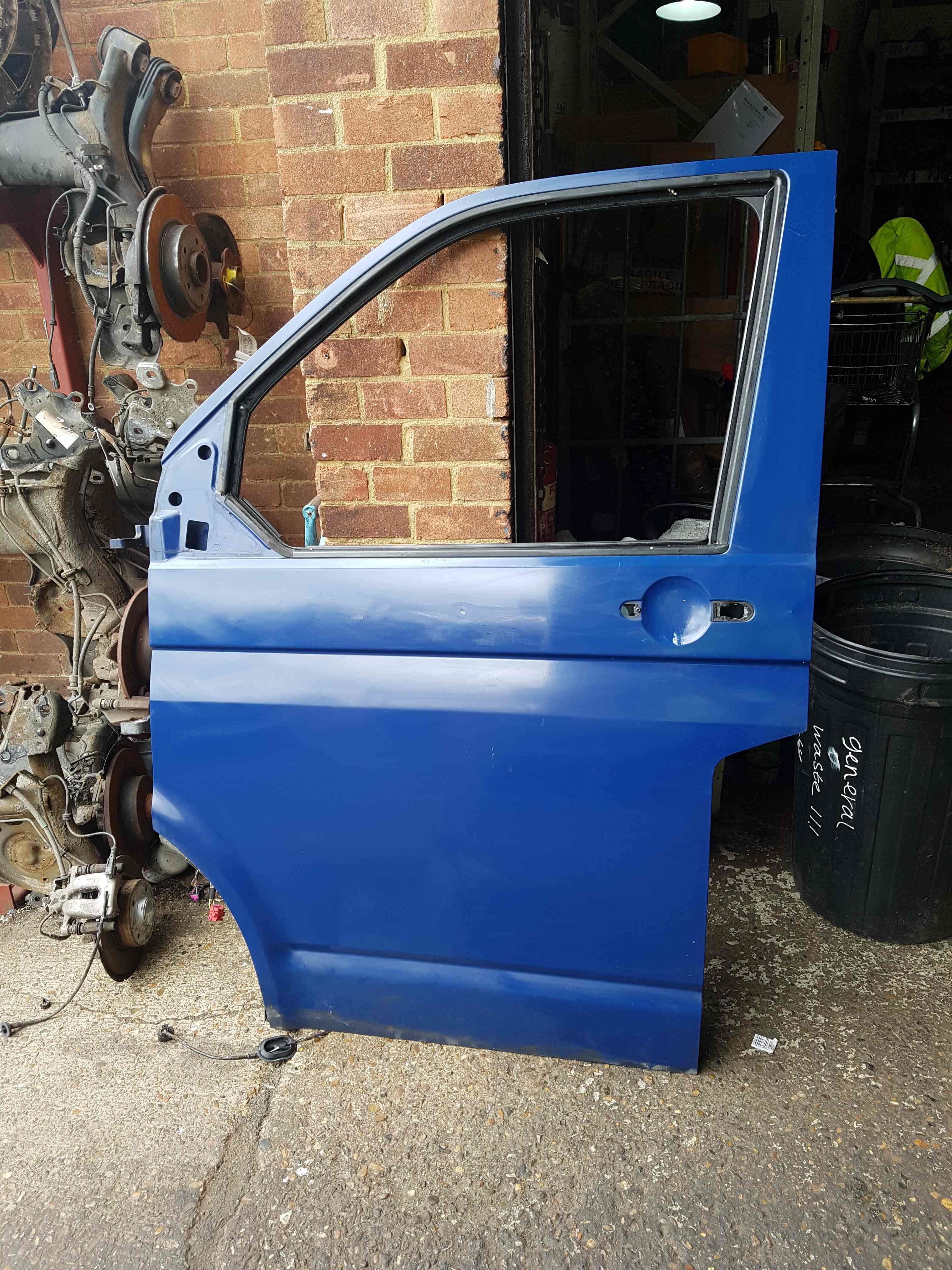 Volkswagen Transporter T5 2003-2009 Passenger NSF Front Door Blue Li5m