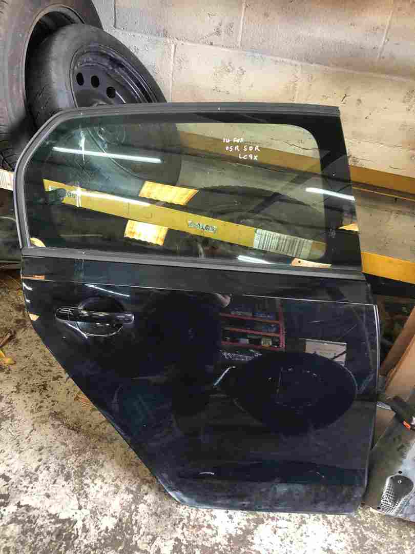 Volkswagen Up 2011-2017 Drivers OSR Rear Door Black Lc9x