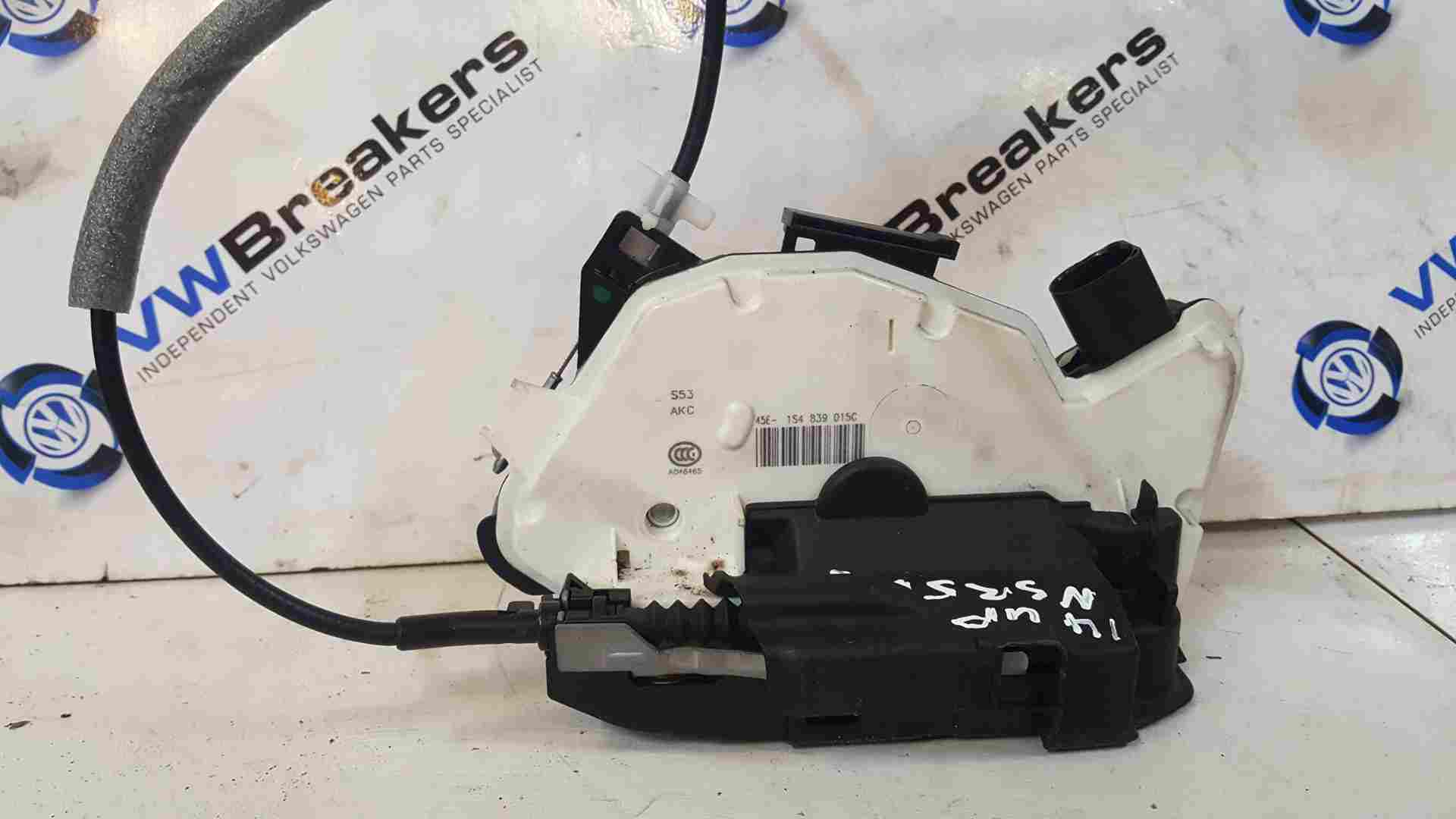 Volkswagen Up 2011-2017 Passenger NSR Rear Door Lock Mechanism + Cables