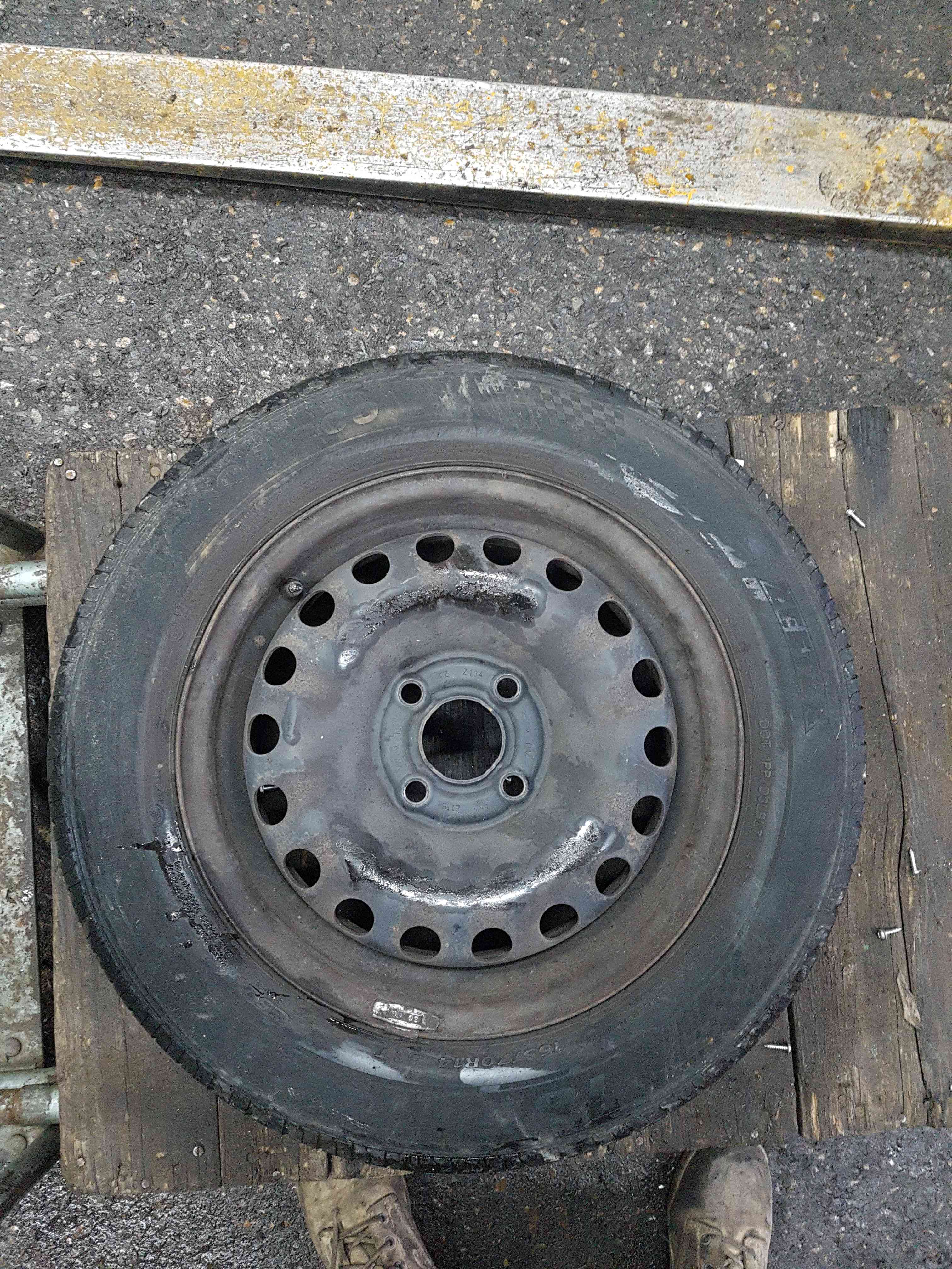 Volkswagen Up 2011-2017 Steel Wheel 14inch 165 70 14 4mm 3/5