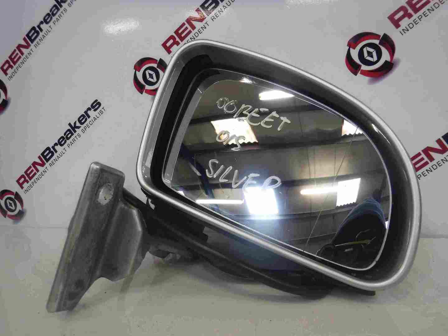 Volkswagen Beetle 1998-2006 Drivers OSF Front Wing Mirror Silver LA7W